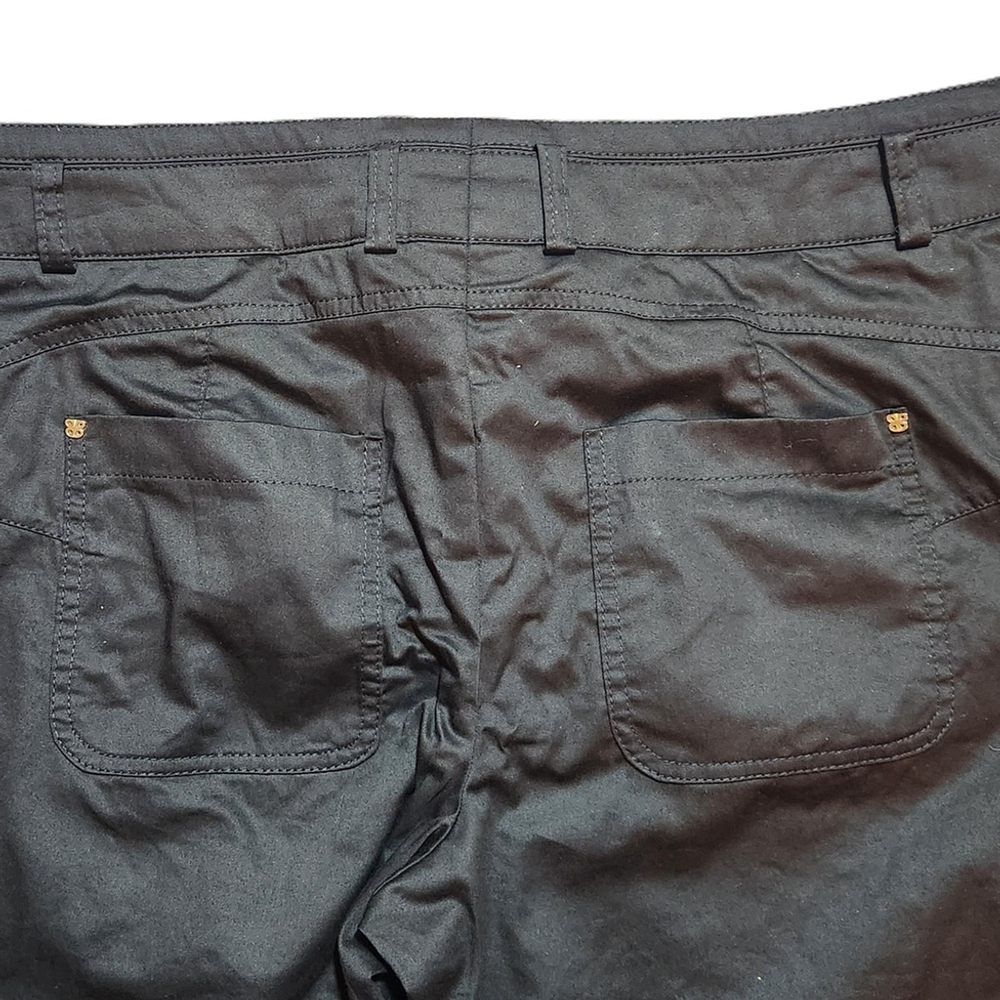 BASLER Black Straight Leg Pants Button Zip Pockets Size 20 - Picture 9 of 9